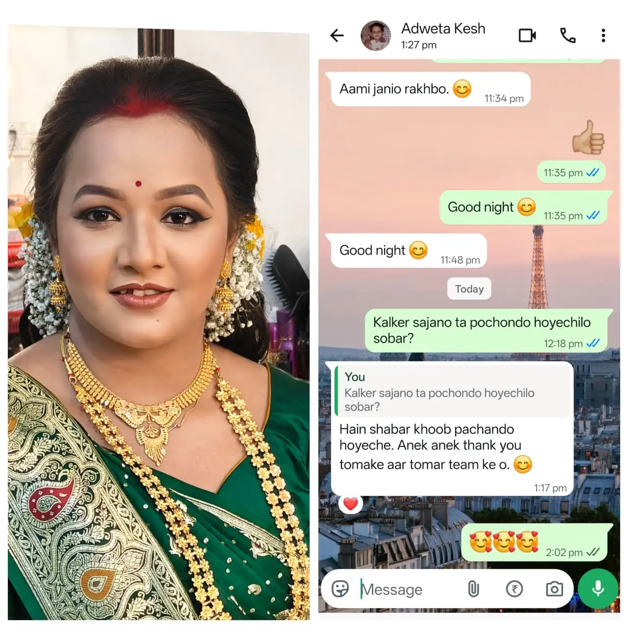 Studio highlight from Apsara Makeup and Beauty on Instagram